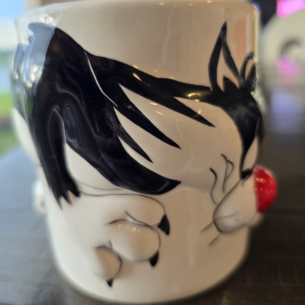 Vintage Gibson 1999 Looney Tunes‎ Tweety And Sylvester 16 OZ Mug Coffee Cup. - Picture 4 of 9
